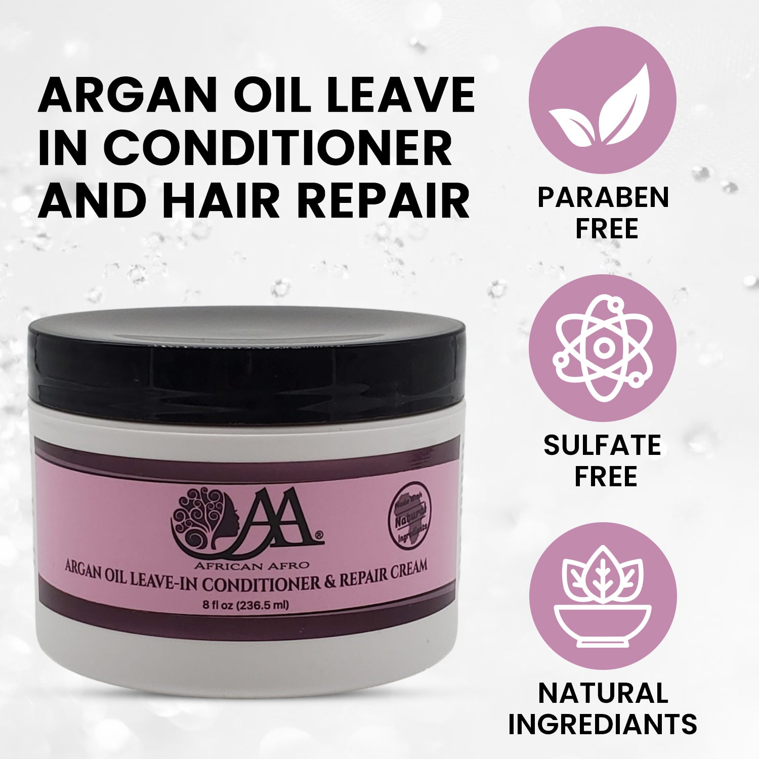 Argan Oil Leave In Conditioner and Hair Repair Cream |