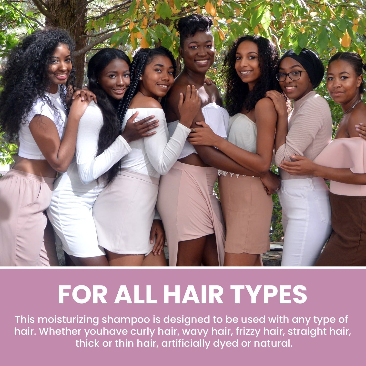 Moisturizing & softening hair shampoo for curly and wavy hair.