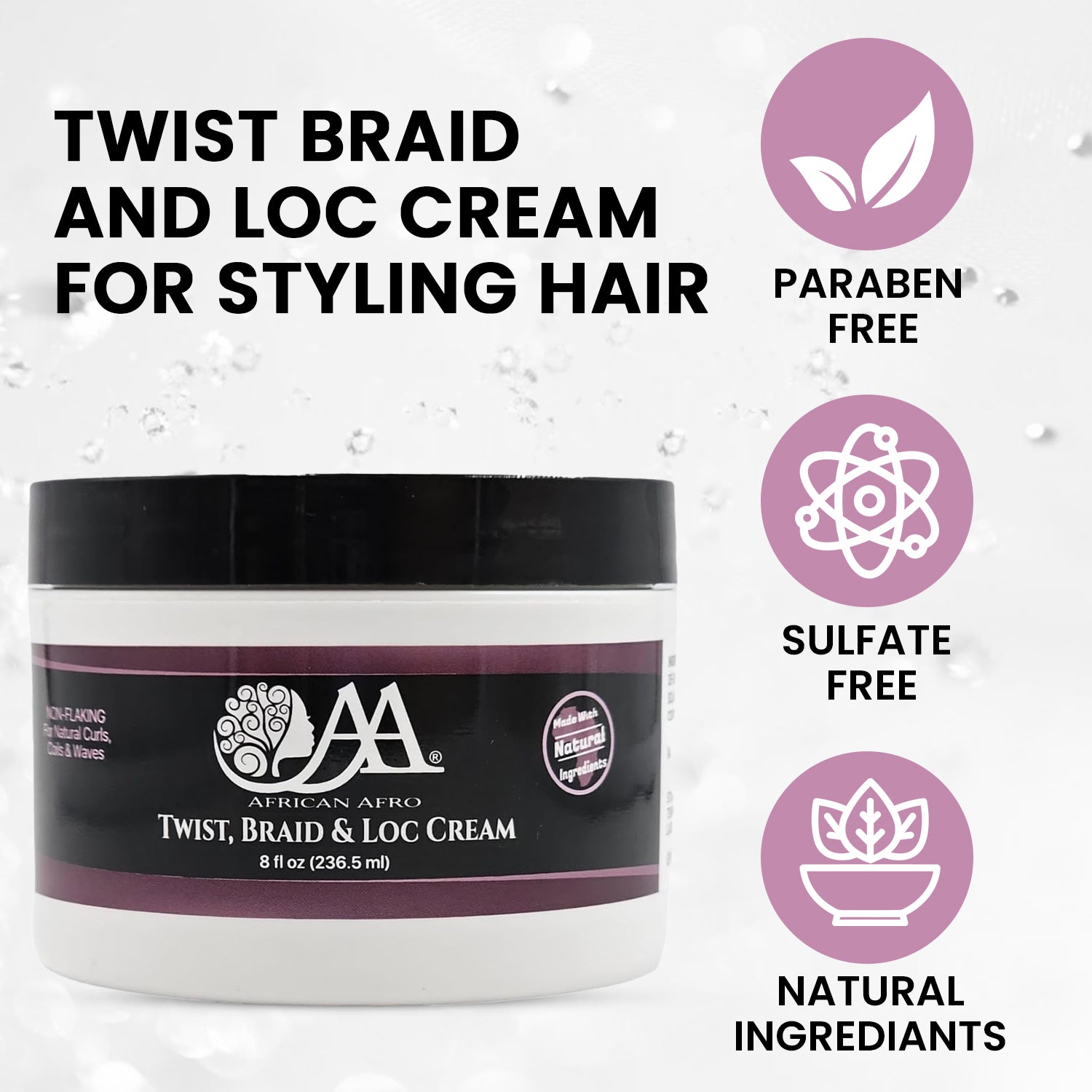 Twist Braid and Loc Cream | Styling Cream for Twist, Braid and Loc |